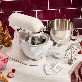 Artisan 5-Quart Stand Mixer with Ice Cream Maker Attachment Set