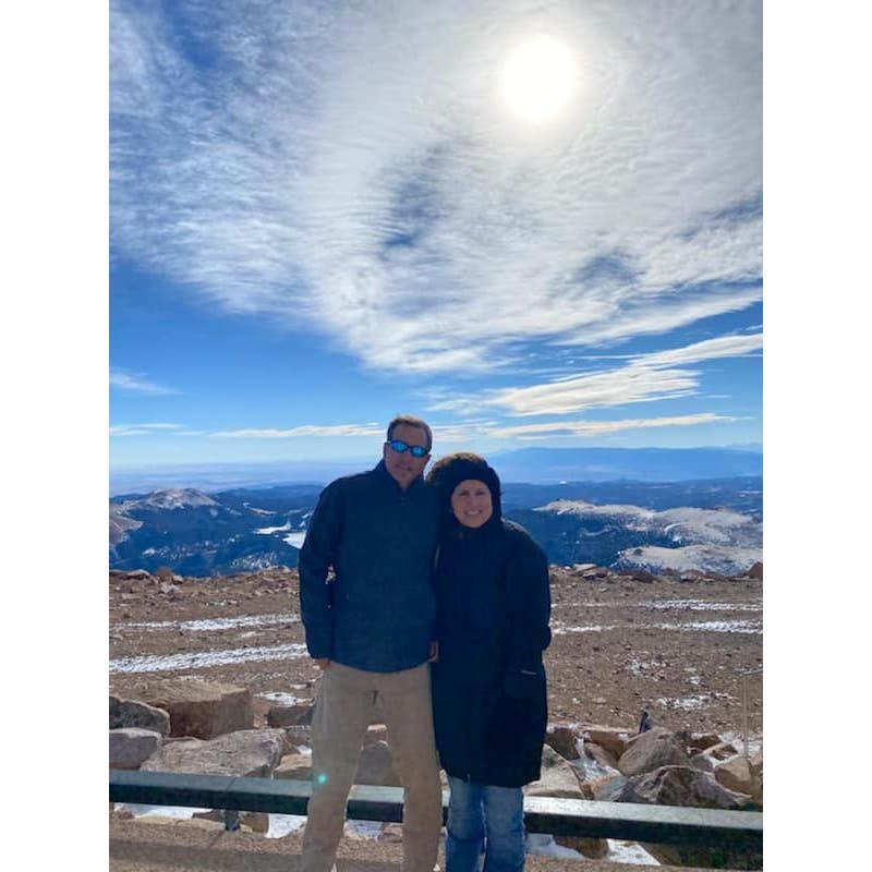 At Pike's Peak Summit in Colorado.