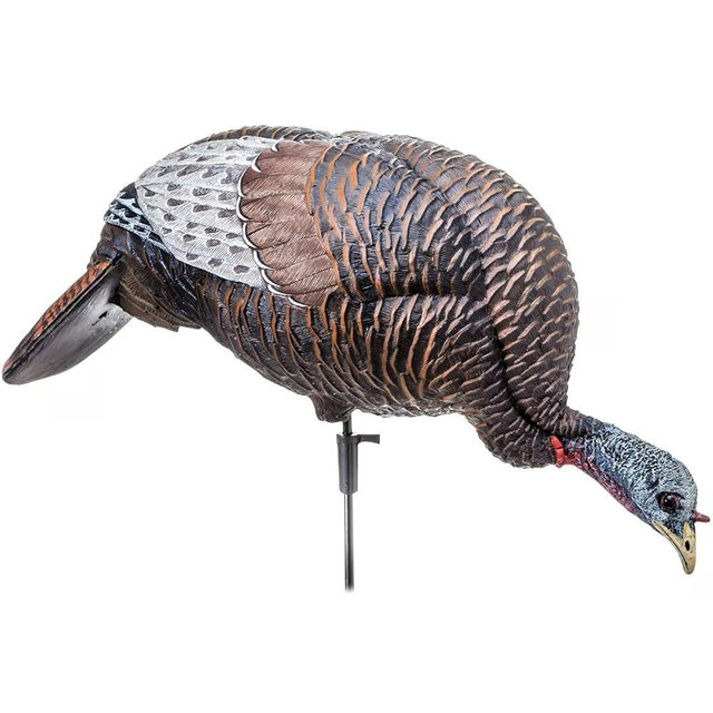 Flextone Hunting Lightweight Ultra Realistic Lifelike Plastic Outdoor Thunder Chicken Feeding Hen Turkey Decoy