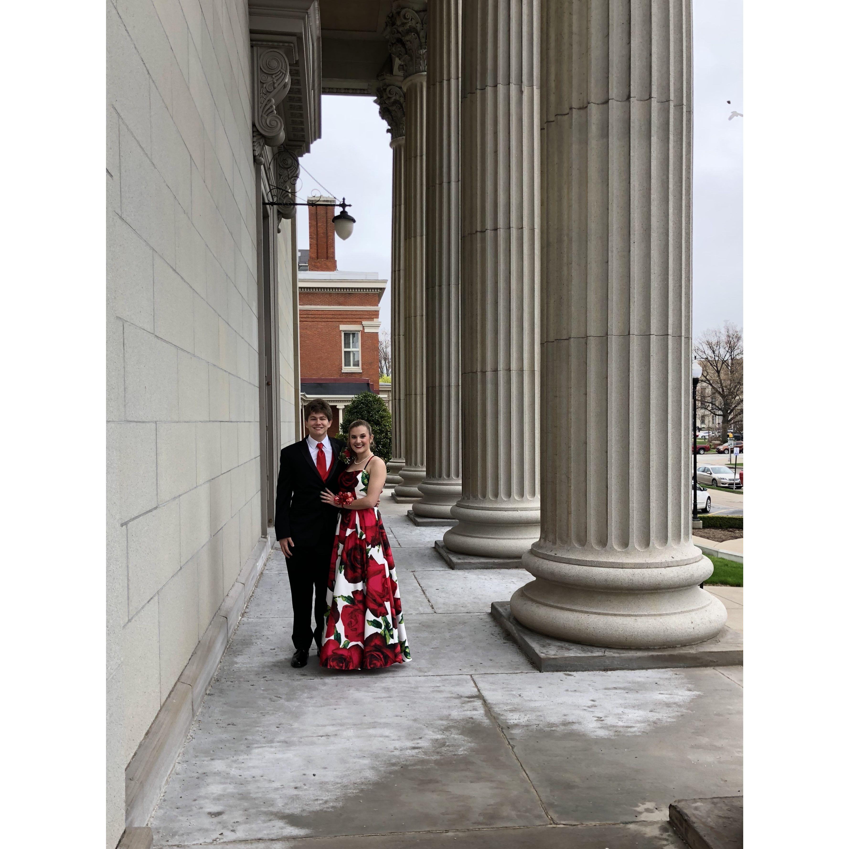 Our first prom.