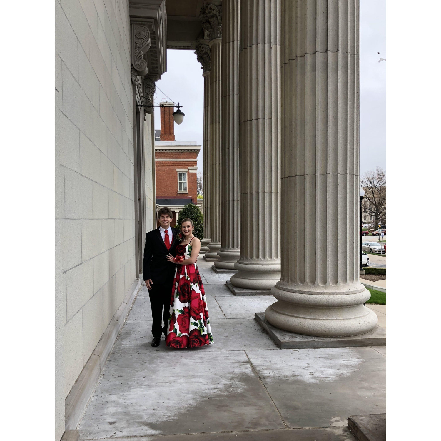 Our first prom.