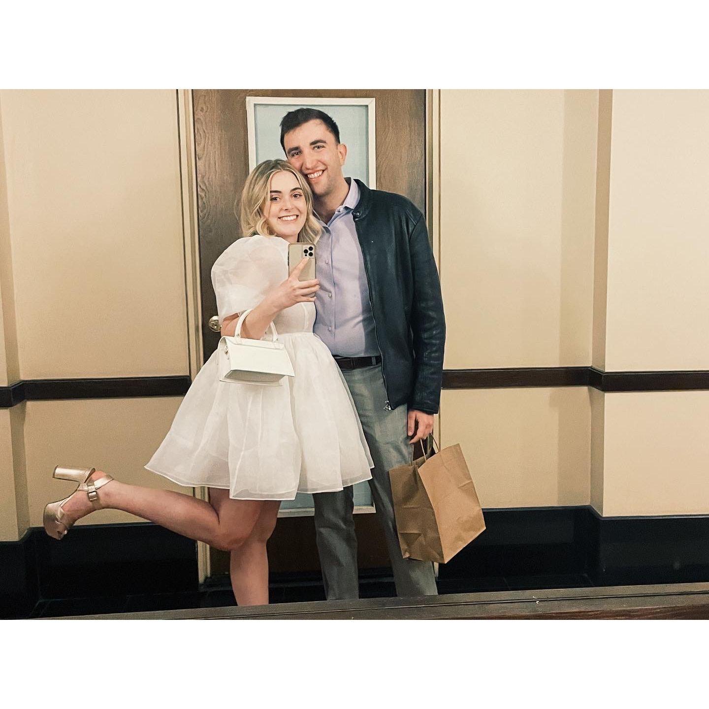Valentines Day, 2023. Paul proposed less than 3 months later!