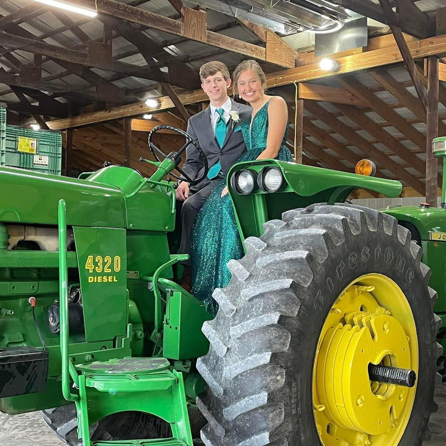 Of course we had to include tractors in our prom pictures!