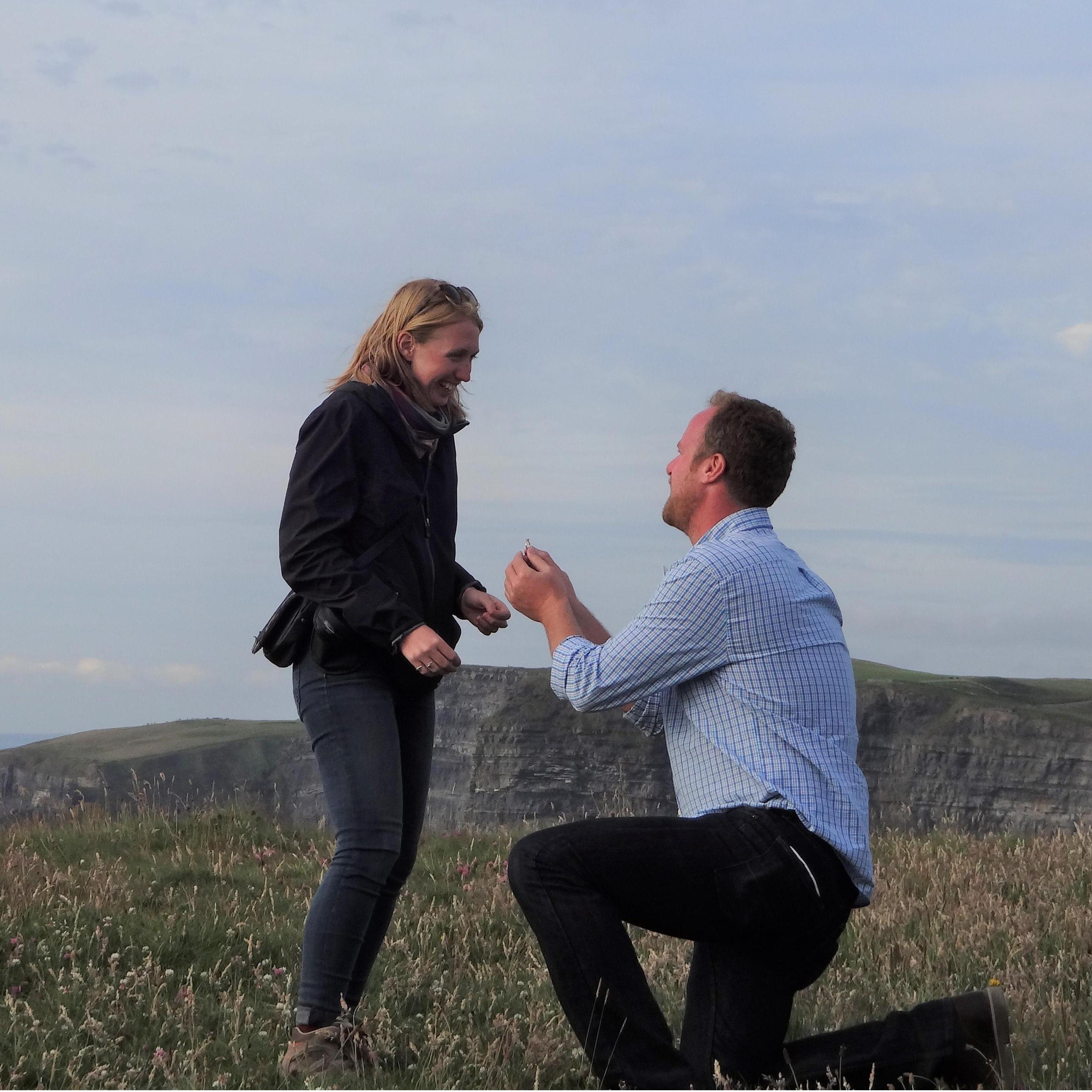 Ok, so we staged this right after because the camera fell off the rock... but the feelings are still fresh! - Cliffs of Moher, Ireland, July 9, 2019 -