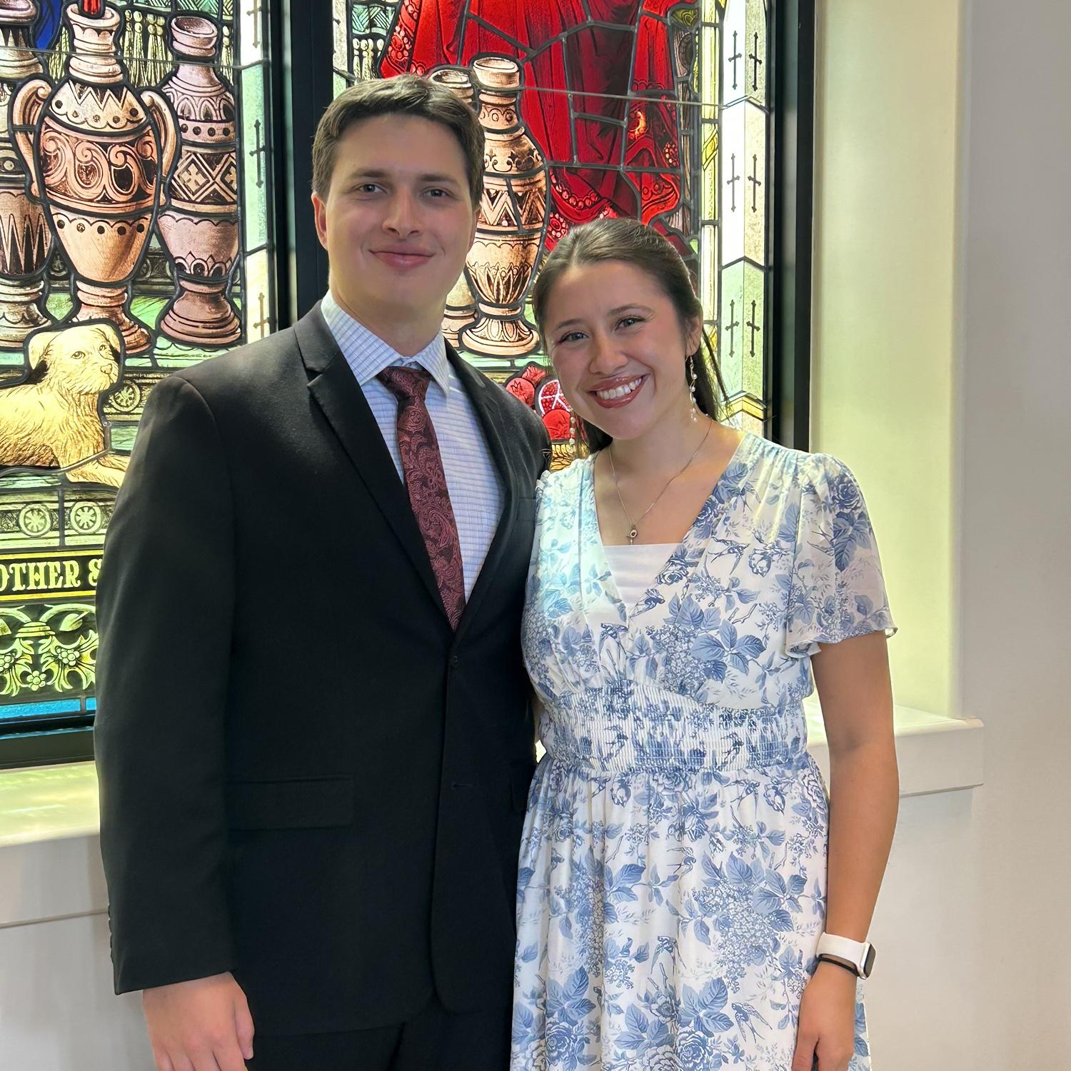 Marc and Christina’s first wedding together!