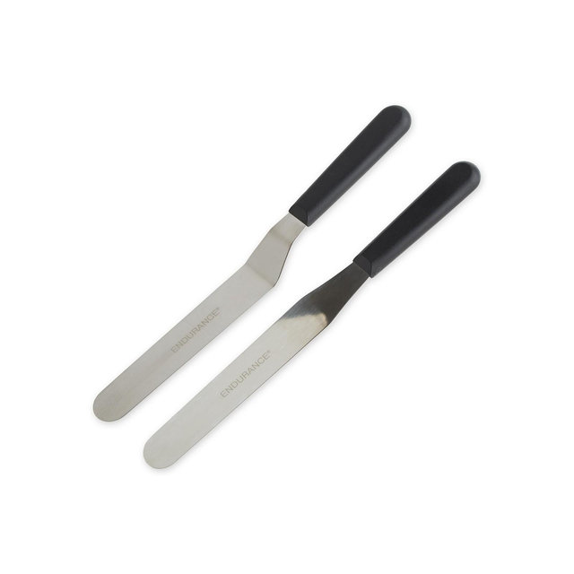 RSVP International Endurance Stainless Steel 2 Piece Large Icing Spatula Set