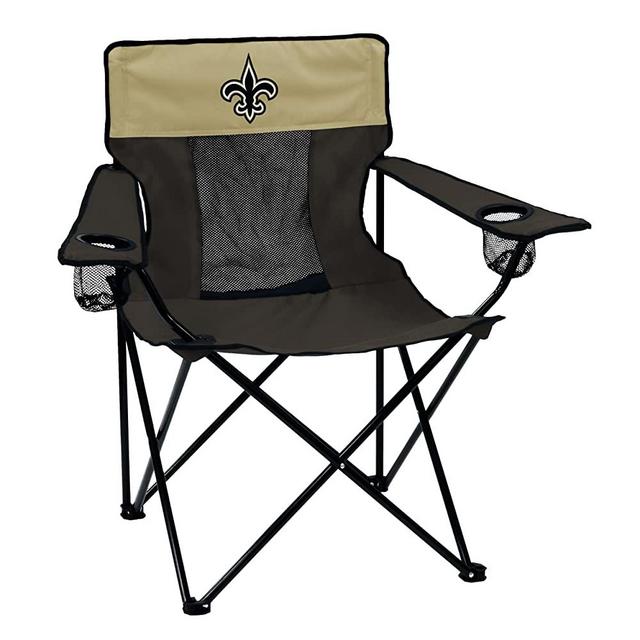 Logo Brands Officially Licensed NFL Folding Elite Chair with Mesh Back and Carry Bag, Team Color