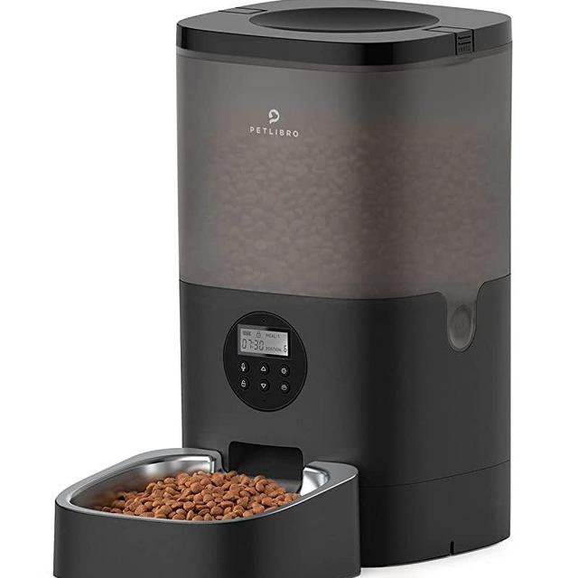 PETLIBRO Automatic Cat Feeders, Cat Food Dispenser with Desiccant Bag for Pet Dry Food, Timed Cat Feeder 1-4 Meals per Day with Stainless Steel Bowl, Voice Recorder 4L/6L for Cats Dogs Pets