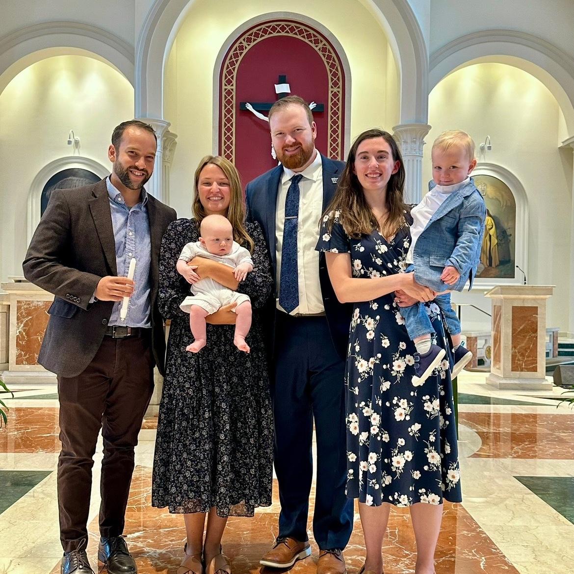 Getting to become godparents to little Augustine Dinehart!