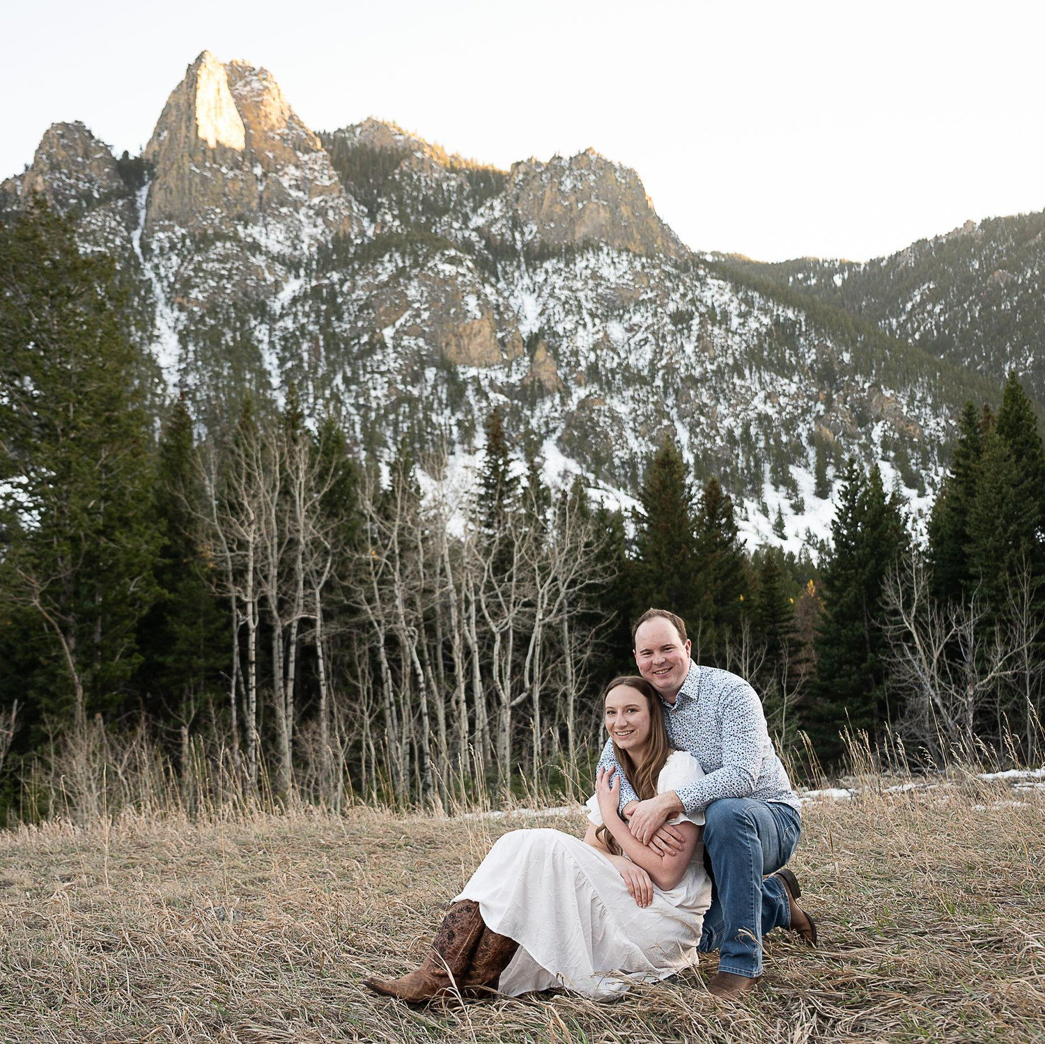 Engagement photos taken in Red Lodge.