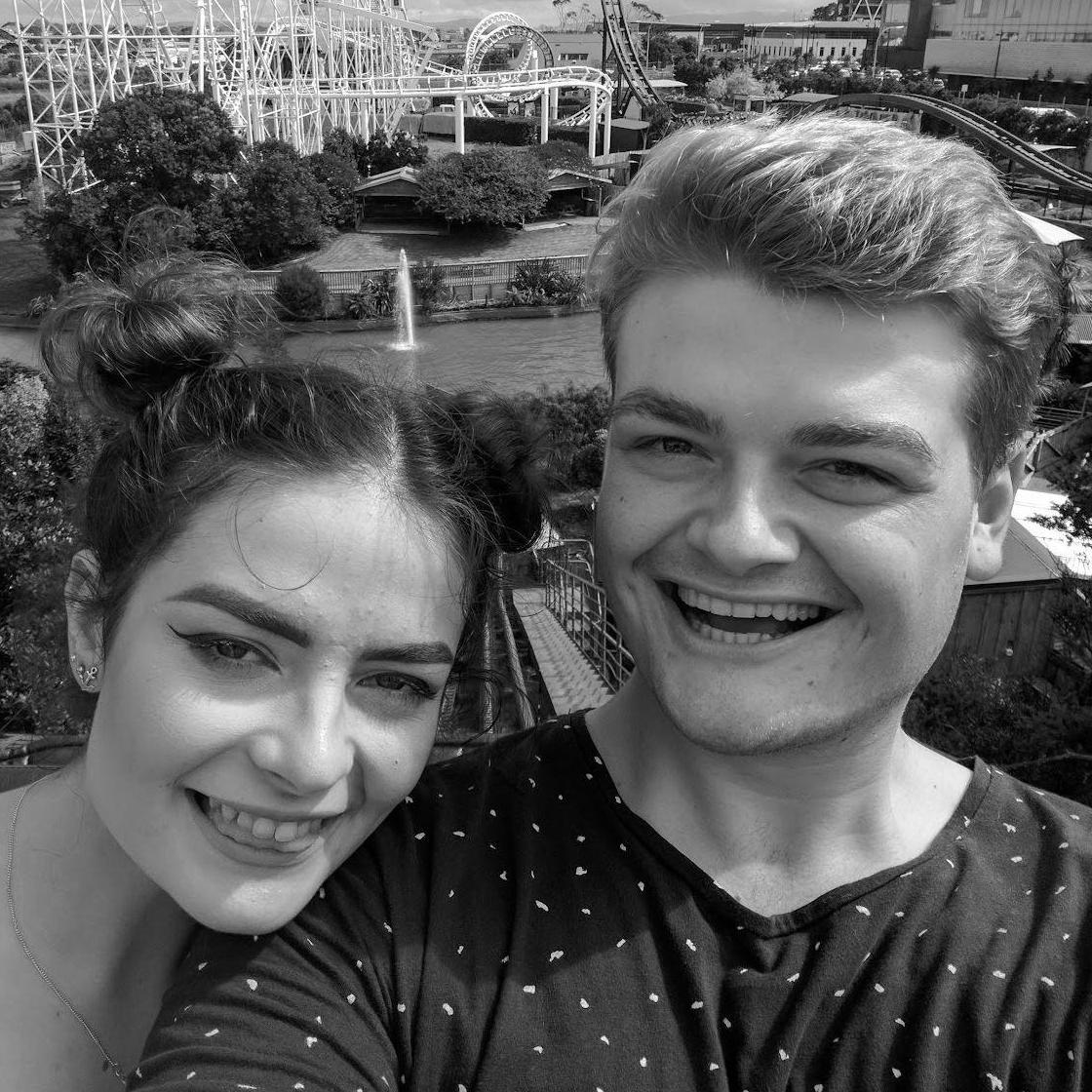 recreating our first date photo, 2017