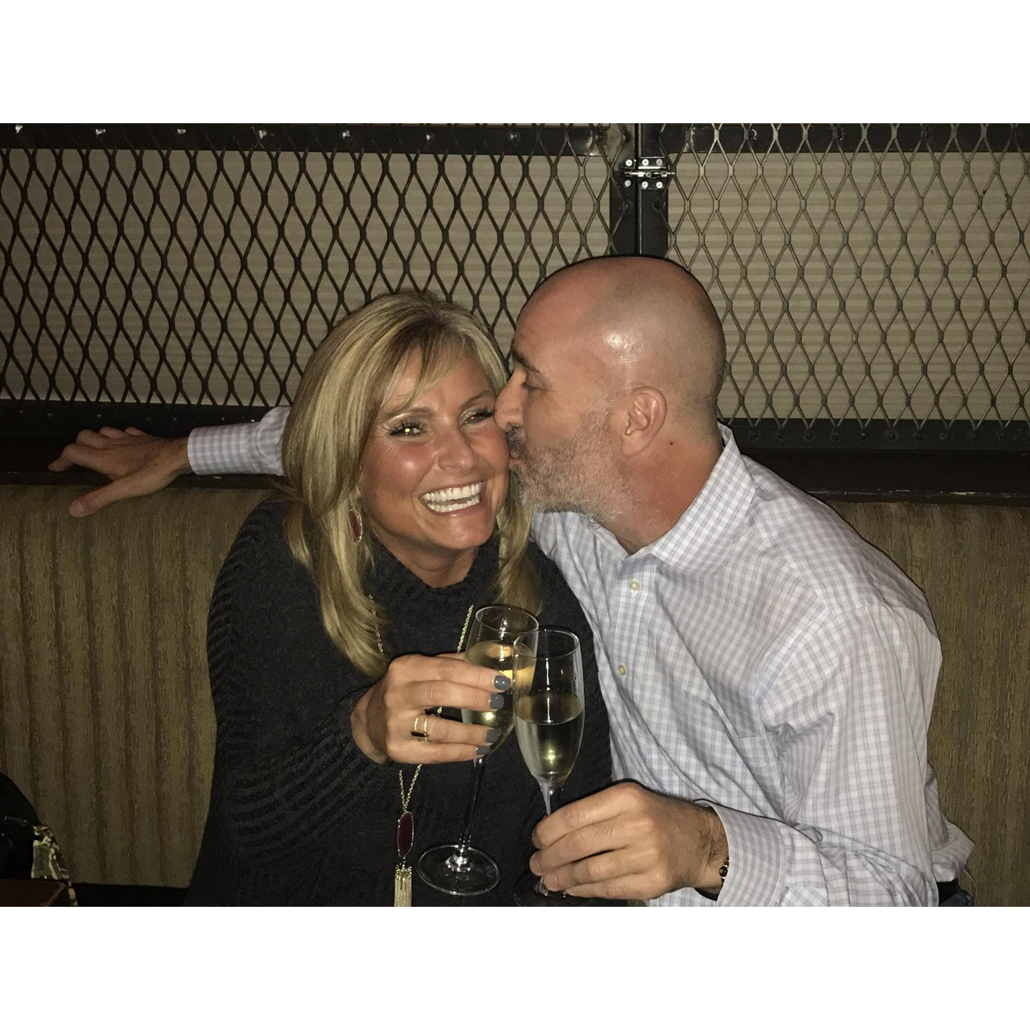 Yes he went in for a kiss on the first date!