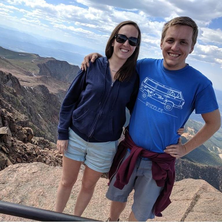 At the top of Pikes Peak in Colorado Springs