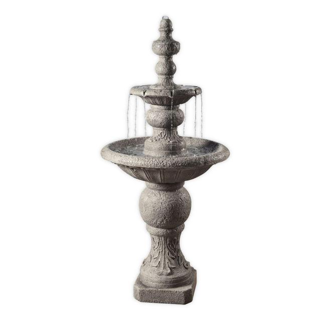 Peaktop Icy Stone 2-Tier Waterfall Fountain