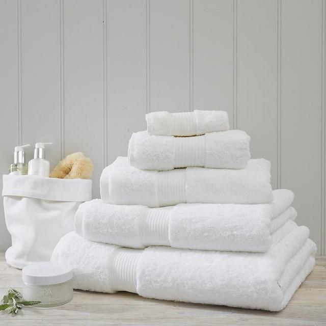 Luxury Egyptian Cotton Towels Set, Pearl Gray