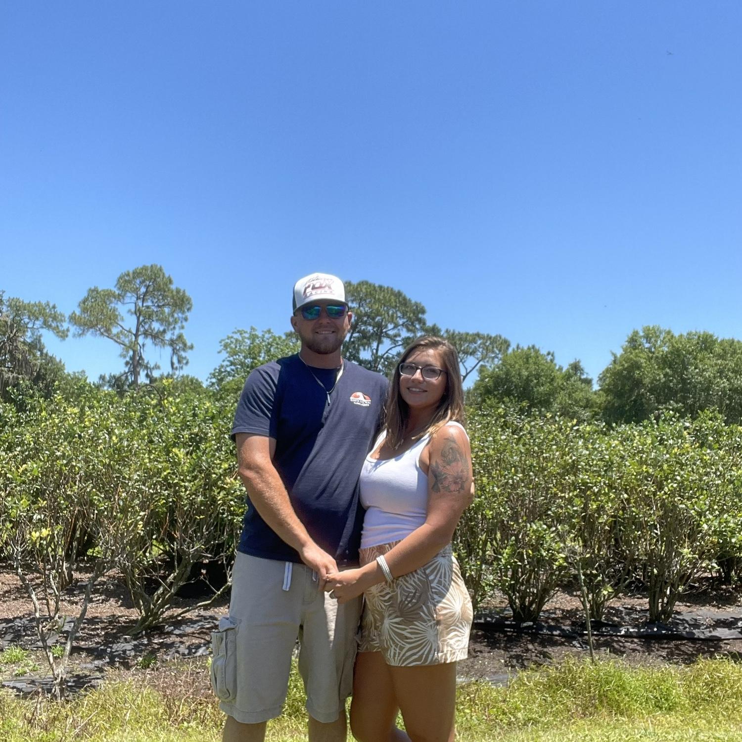 Another favorite date they had, this is the blueberry fields at which the venue is being held!