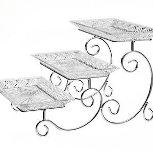 James Scott Crystal 3 Tier Rectangle Server