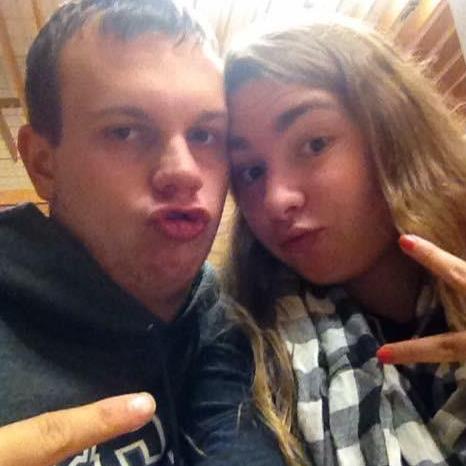 This is us being silly, when we were together at Kean University.