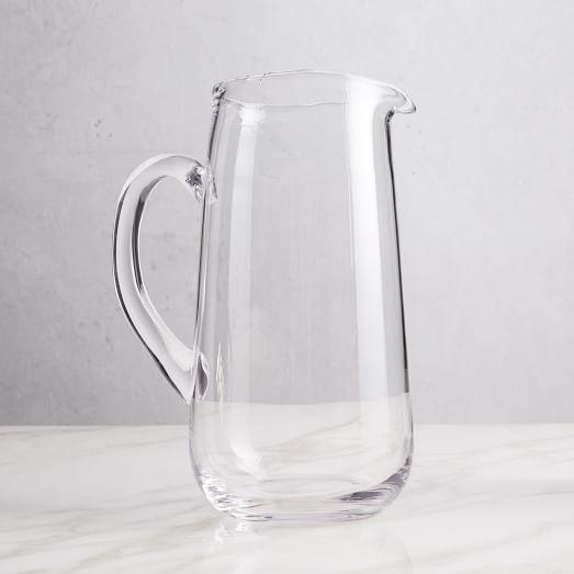 Organic Shaped Glass Pitcher