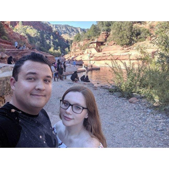 On our first anniversary in Sedona.