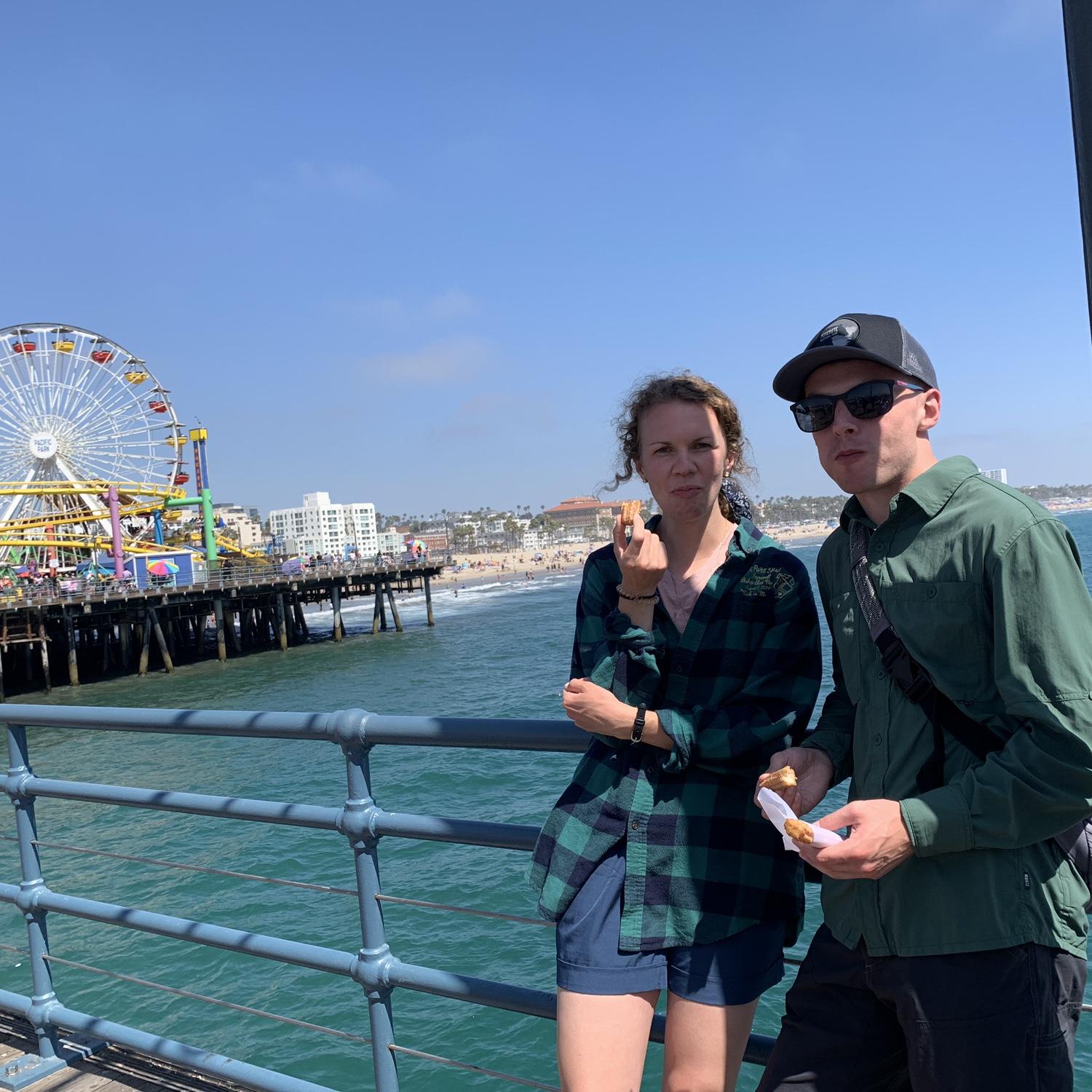 Santa Monica pier. Churros. Attitude.