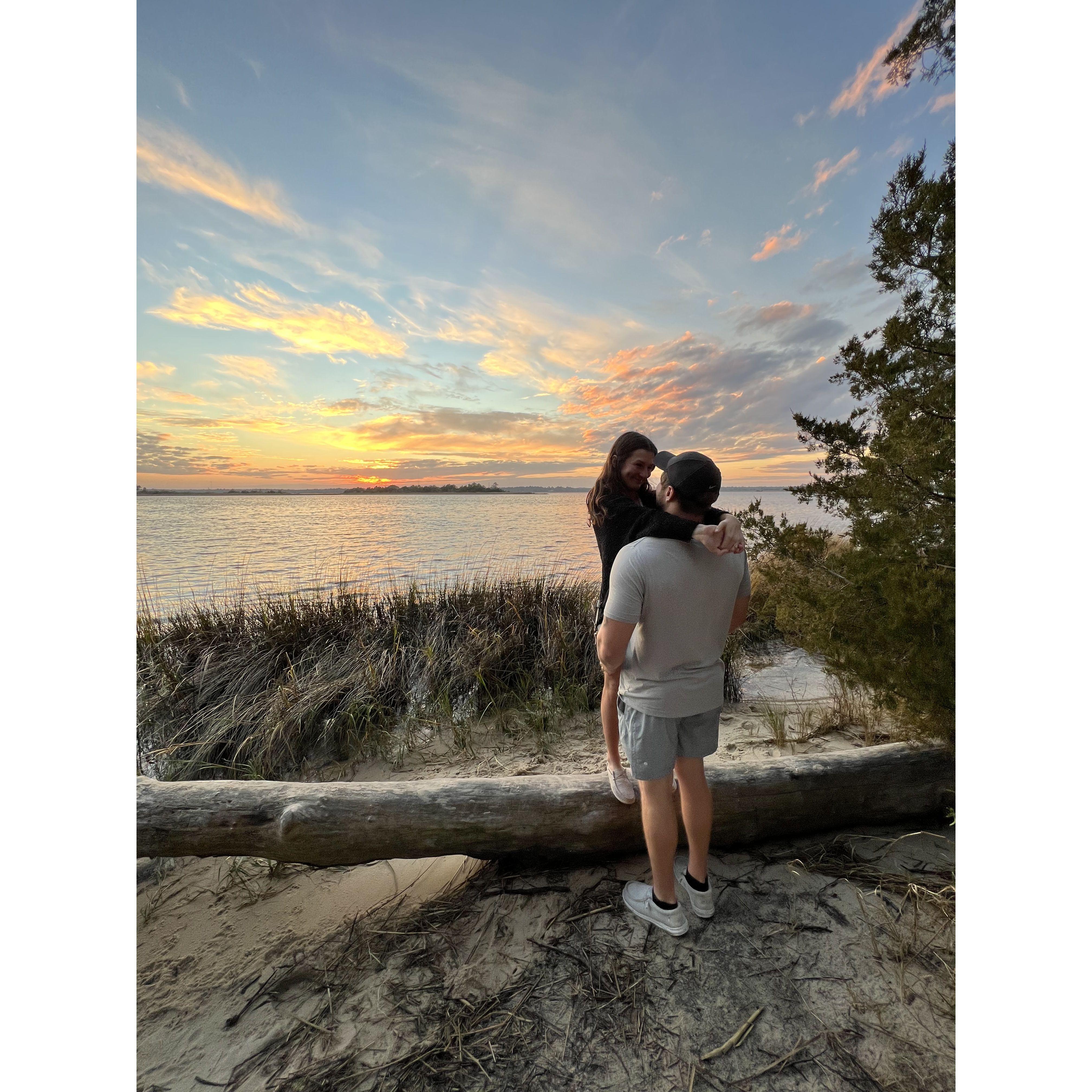 Where he proposed!!!