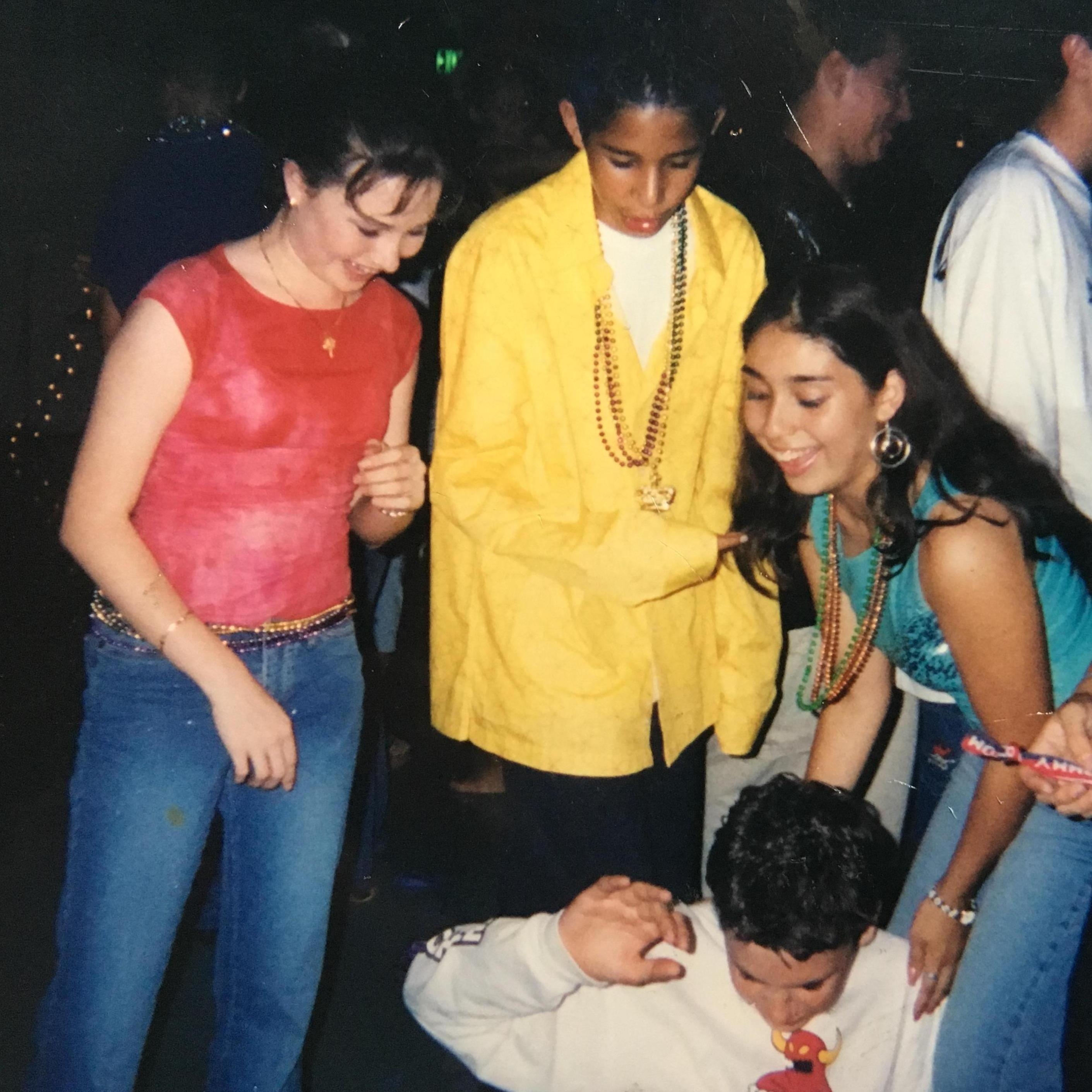Our first dance. 2002. Probably "Hot In Herre" by Nelly
