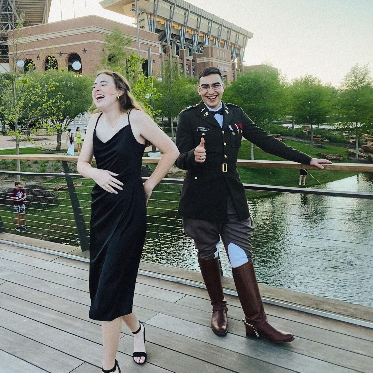 Boot Dance! 5 months before we started dating!