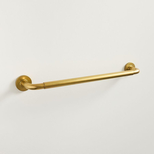 Brooklyn 18" Towel Bar, Vintage Brass
