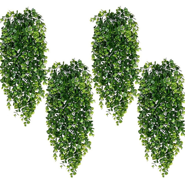 Waipfaru 8Pcs Fake Hanging Plants 2.7ft Fake Plants UV Resistant Fake Vines Artificial Decor for Indoor Outdoor Party Wall Porch Wedding Decoration