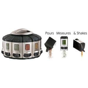 KitchenArt Pro 57010 Auto-Measure Spice Carousel, Stainless Steel Satin