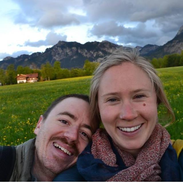 Frolicking in the fields of Fussen, Germany