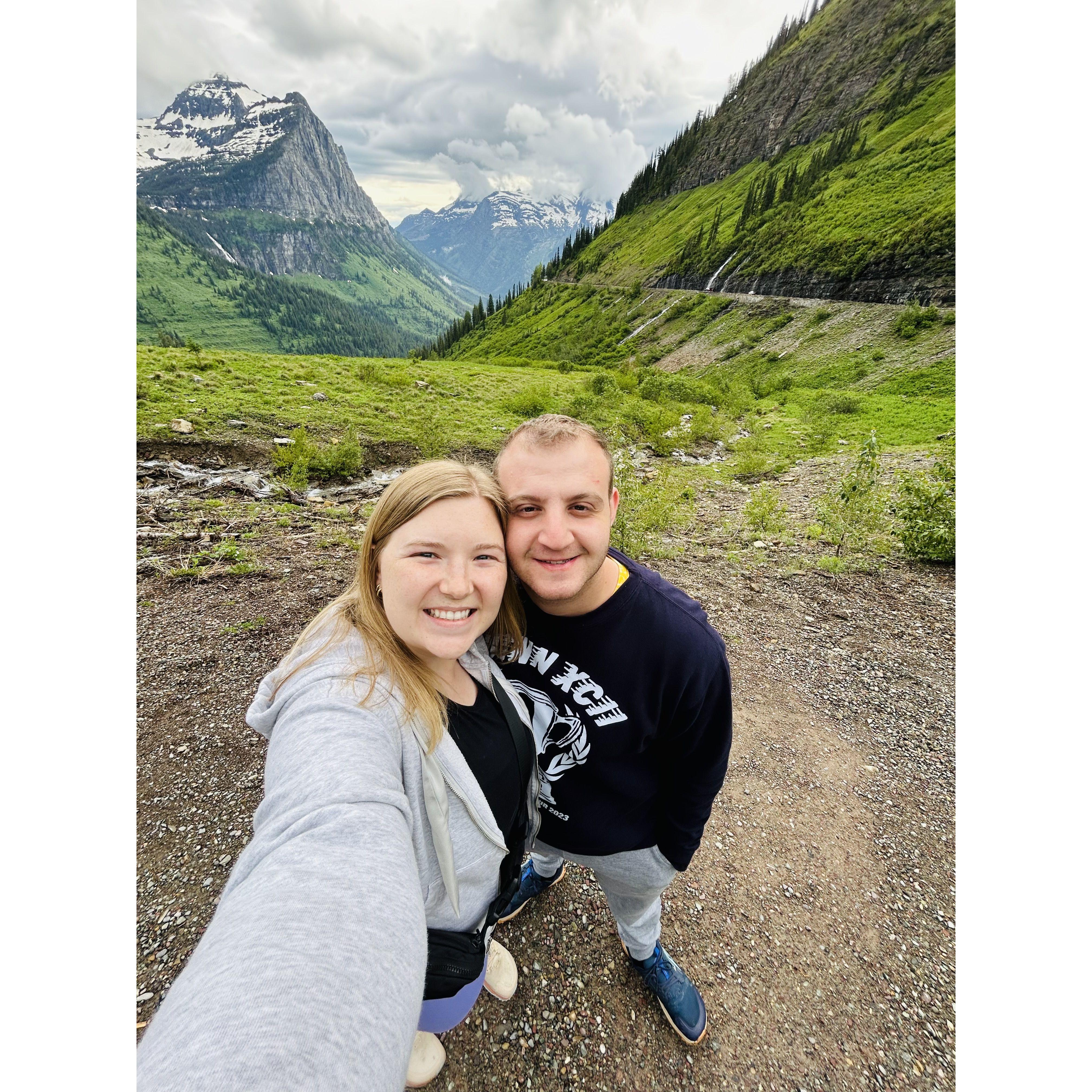 Pit stop at Glacier National Park on the road trip back to Michigan