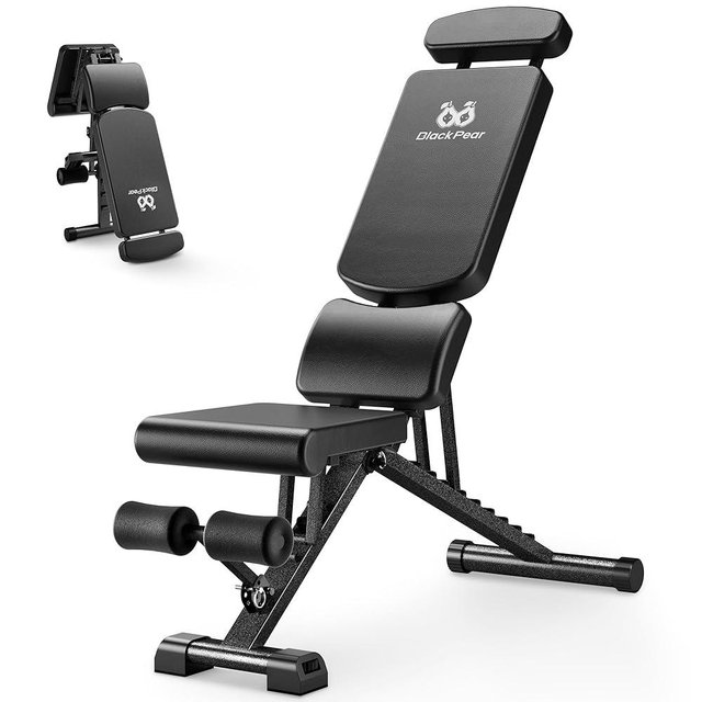 Adjustable Weight Bench for Home Gym with Headrest - Foldable Workout Bench Press, 800lb Capacity for Exercises Incline Flat Decline Sit-Ups