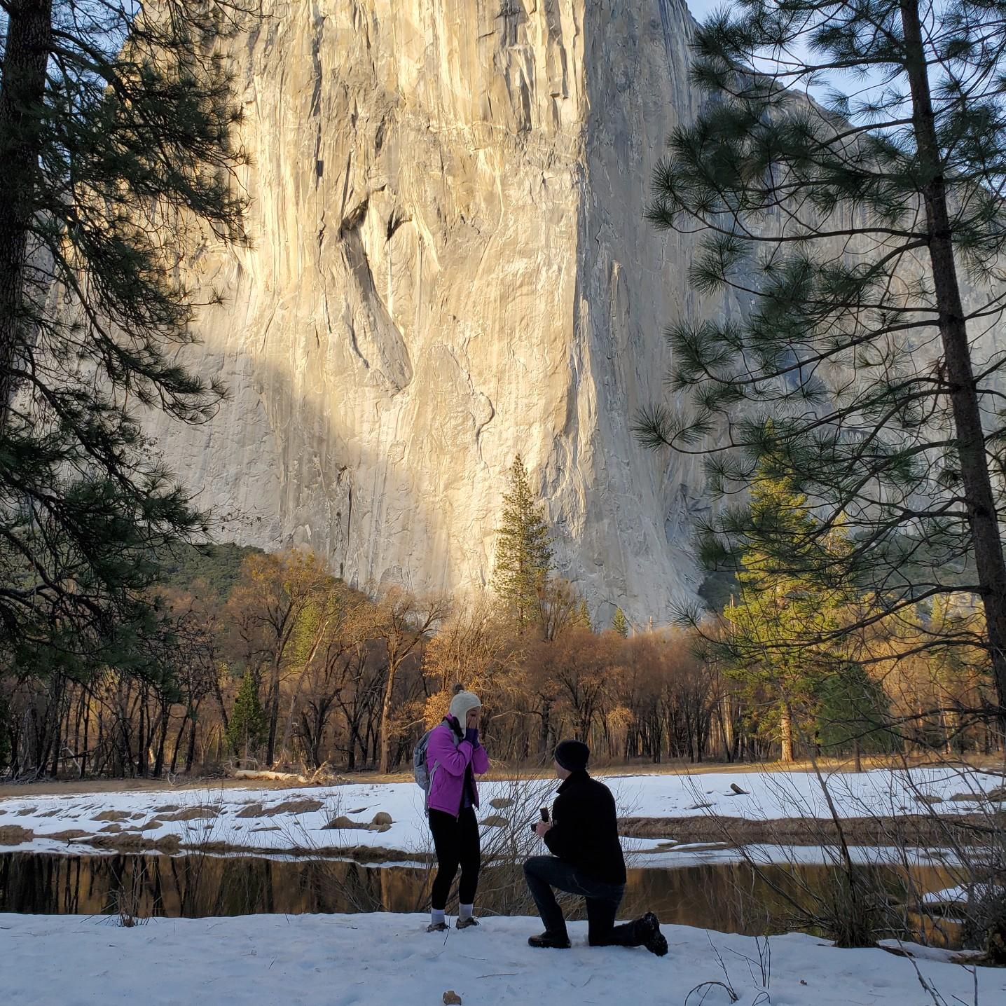 Surprise proposal in our favorite place