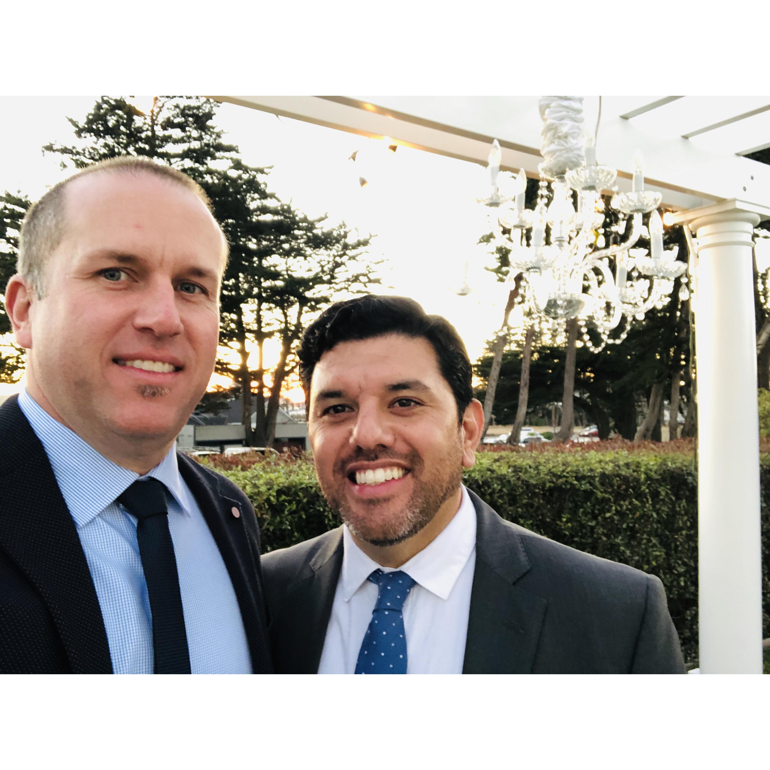 In Half Moon Bay during Henry's college friend's wedding.