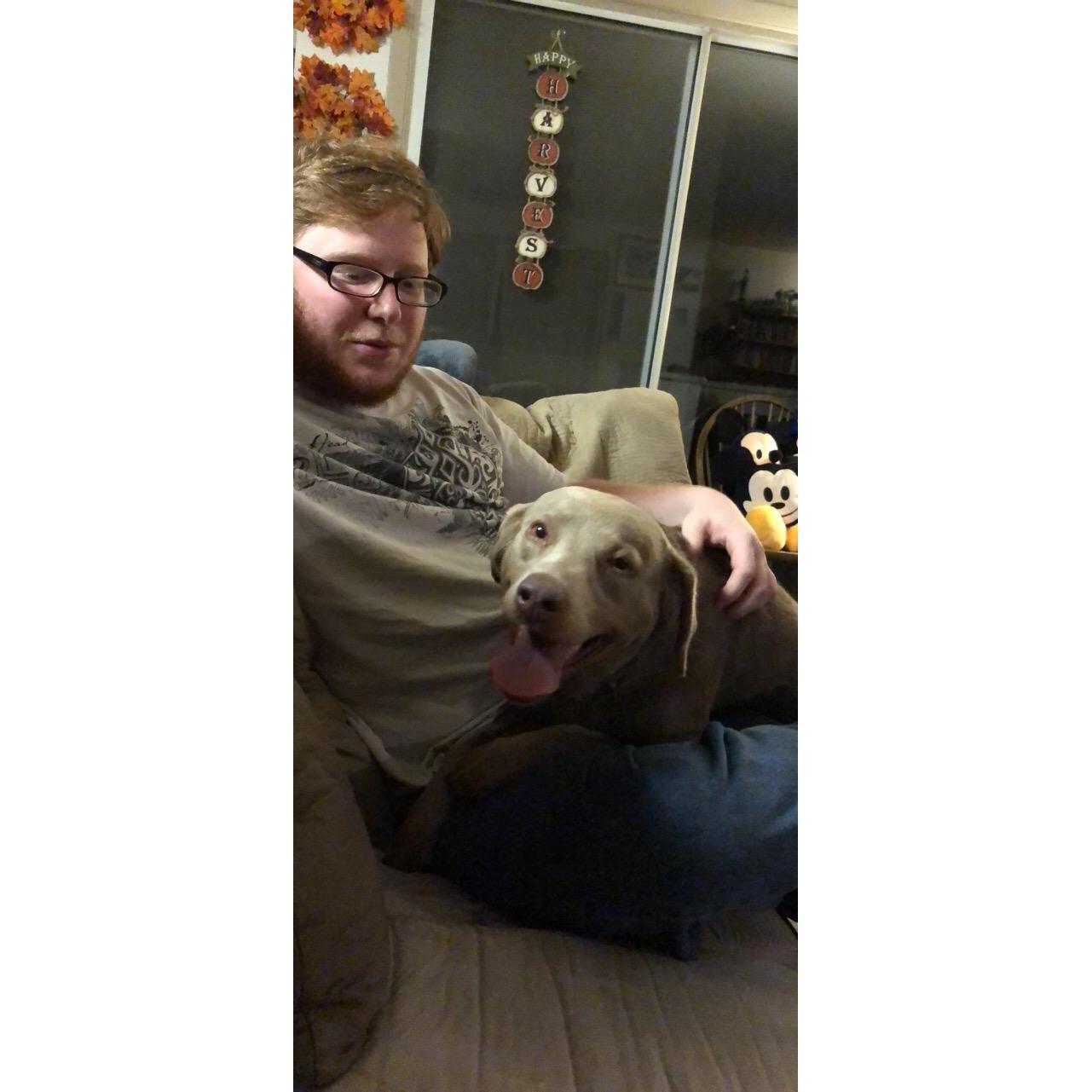 The first night we had Sandy we were both excited to have her home with us.