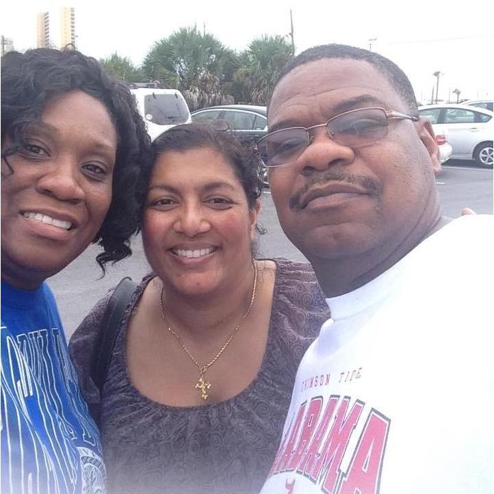 Selfie with the lady that brought us together. Our friend Beverly.