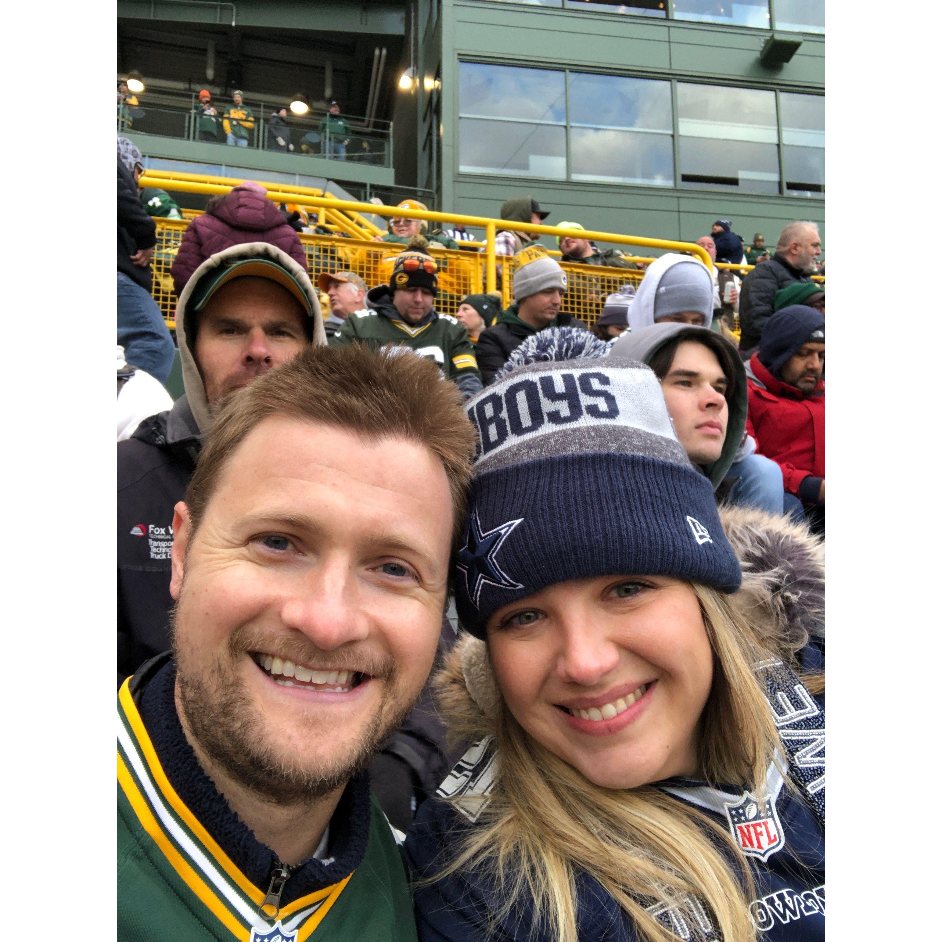 Packers vs Cowboys at Lambeau Field in November 2022