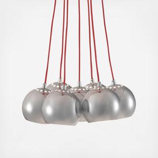 Kalise Red Ceiling Lamp