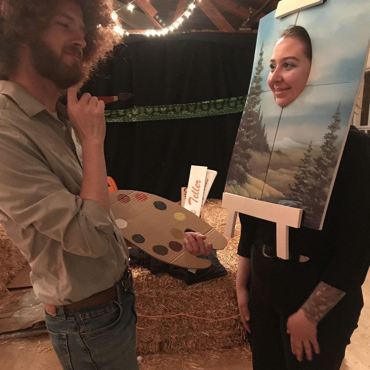 Bob Ross and His Painting, Halloween 2019