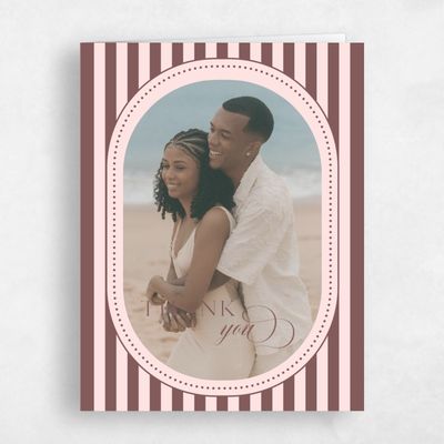 Soft Pink Wedding Thank You - Plateau Photo