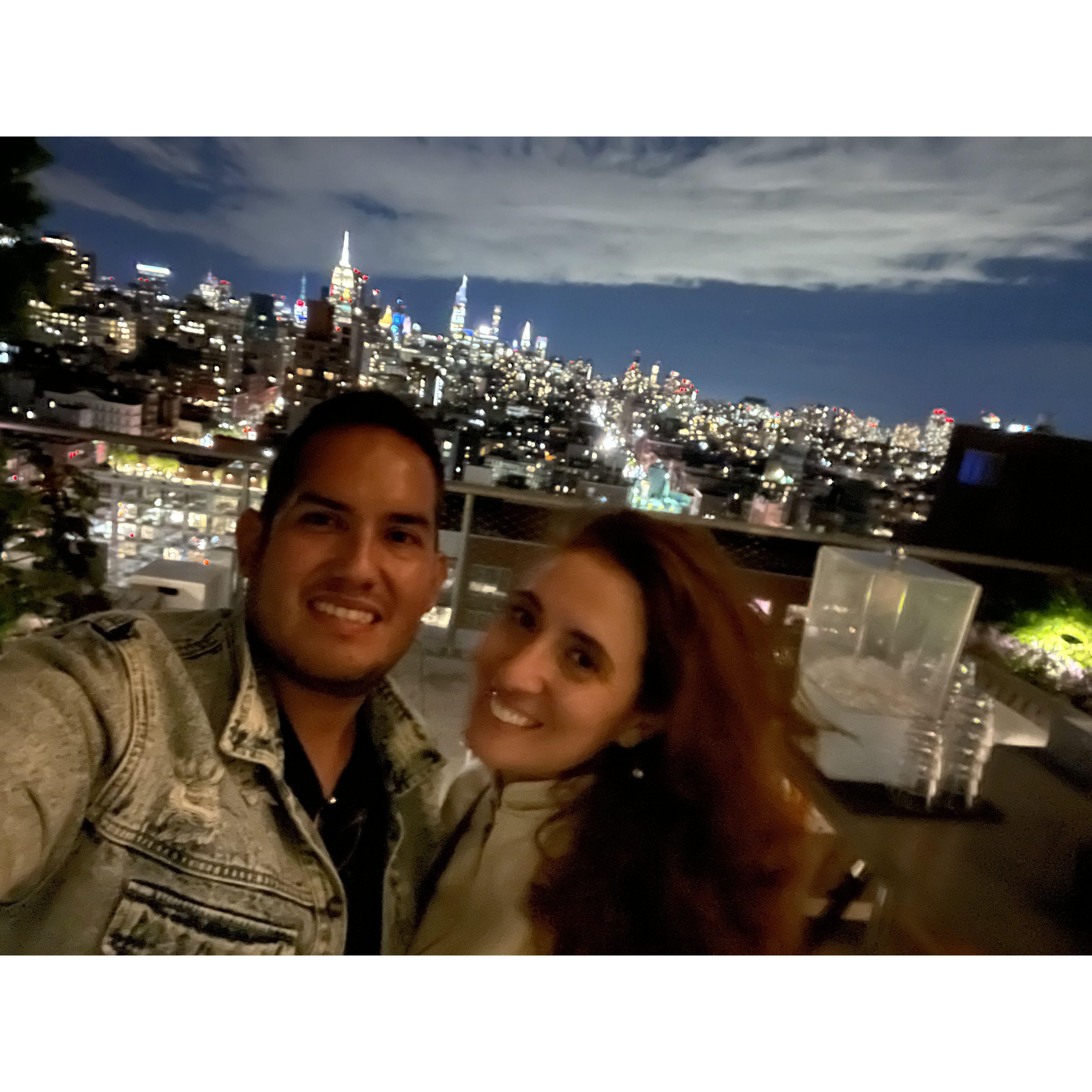 Rooftop drinks in Manhattan