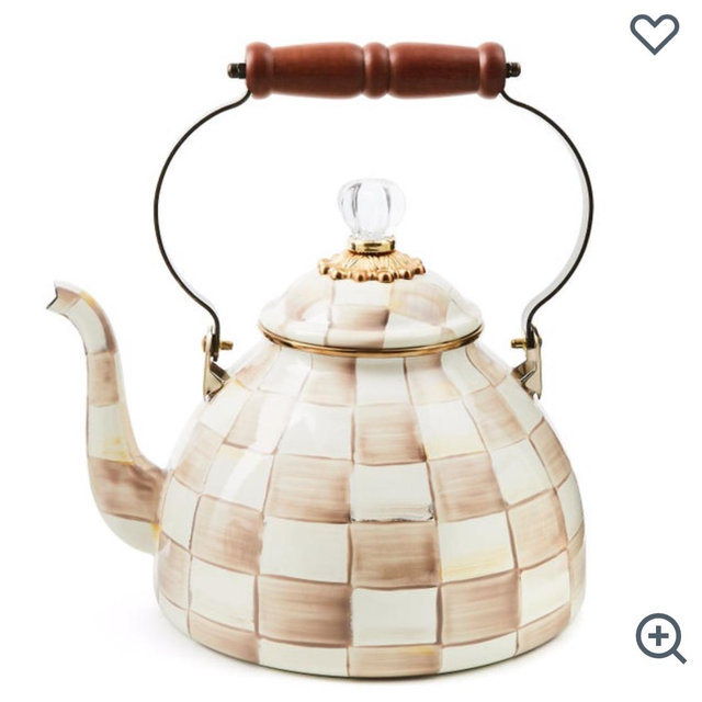 Emerald Check 3 Quart Tea Kettle