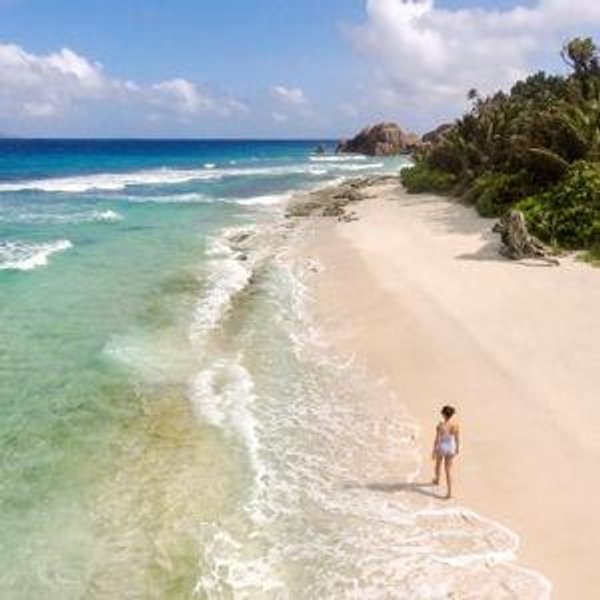 tour of La Digue Island on our honeymoon