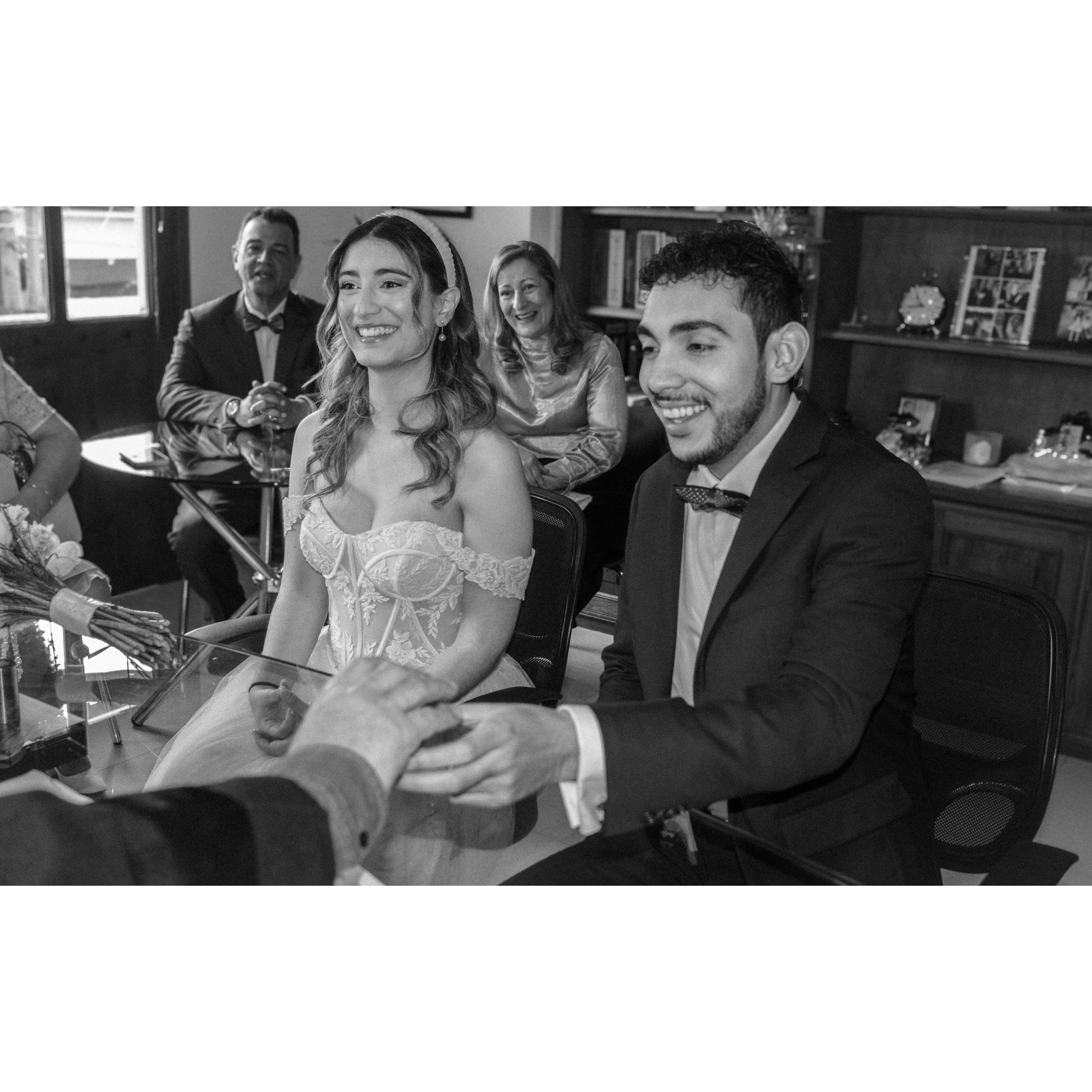 El día que nos casamos por lo civil. 21-12-24