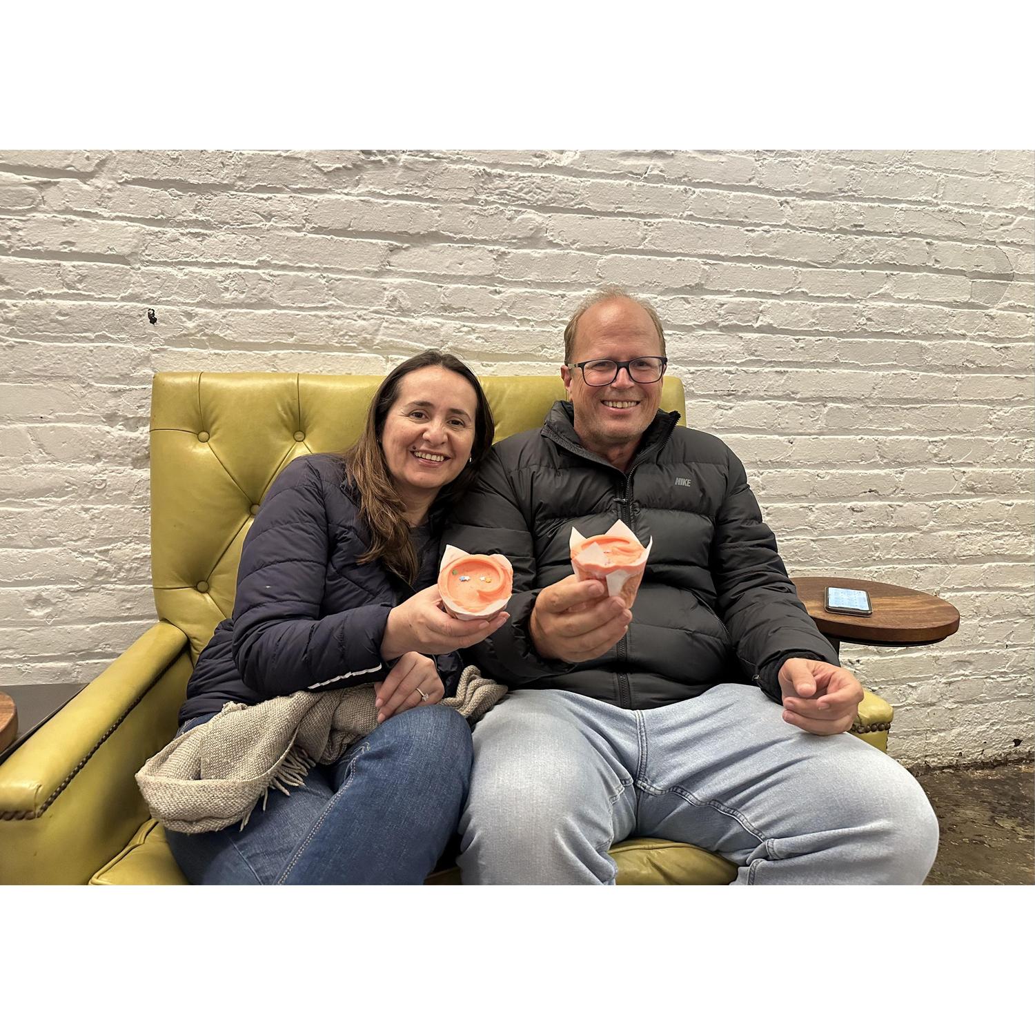 Date night + Cupcakes = Forever