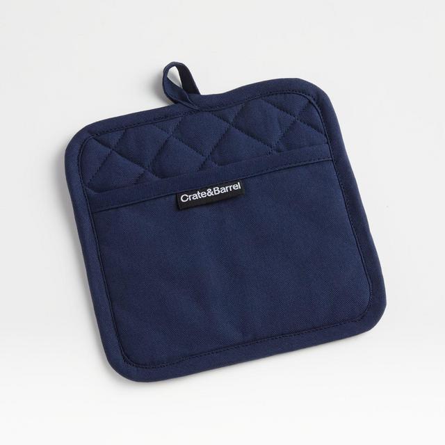 Silicone Grip Indigo Pot Holder