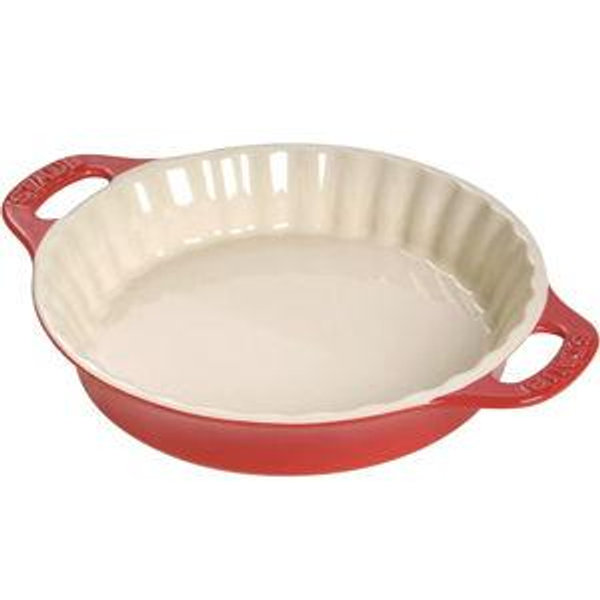 STAUB Ceramic 9-inch Pie Dish (Cherry)