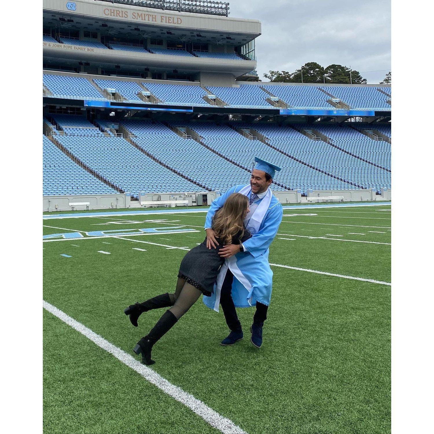 We gave football a try. It was fun but we decided to stick to our own sports.